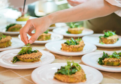 Solein used in a restaurant dish