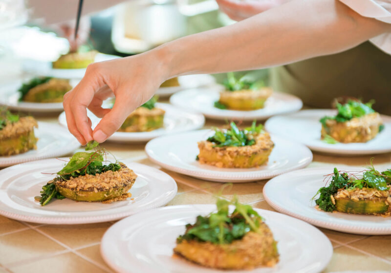Solein used in a restaurant dish